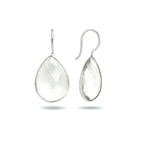 Oorhangers franse haak zilver wit