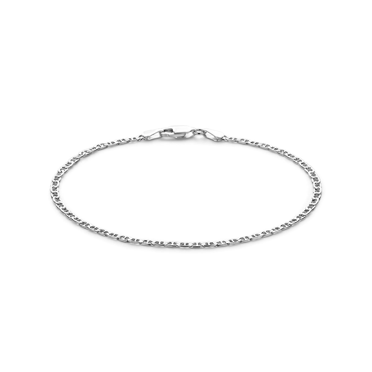 Anker 2,3 mm zilver wit