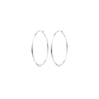 Oorringen ronde buis 1,5 mm zilver wit