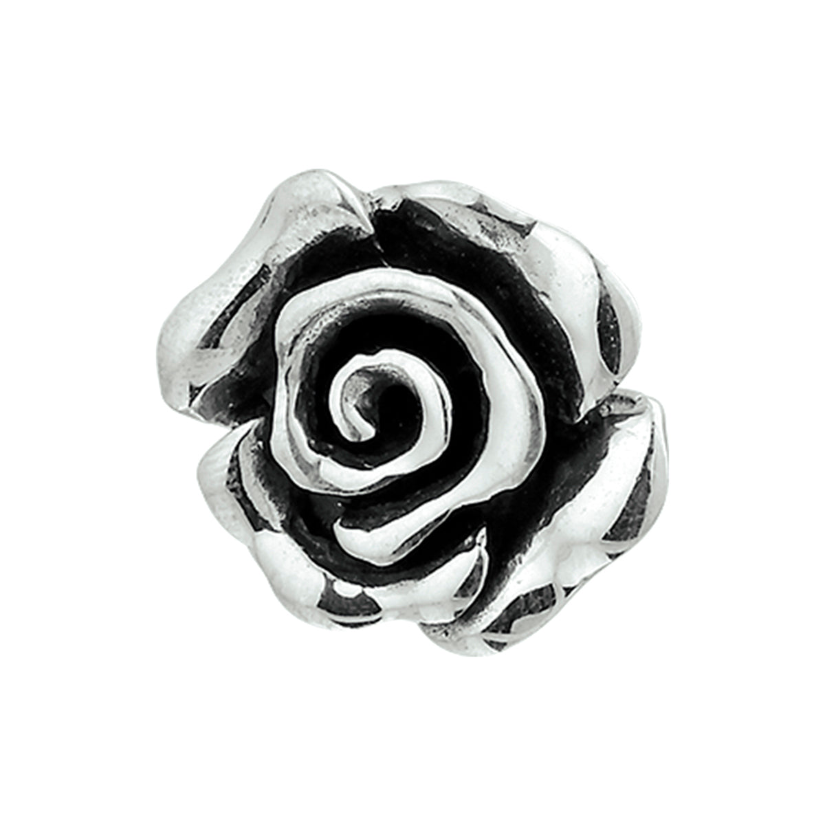 Hanger oxi roos zilver geoxideerd