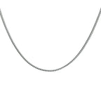 Collier oxi vossestaart 1,6 mm zilver geoxideerd