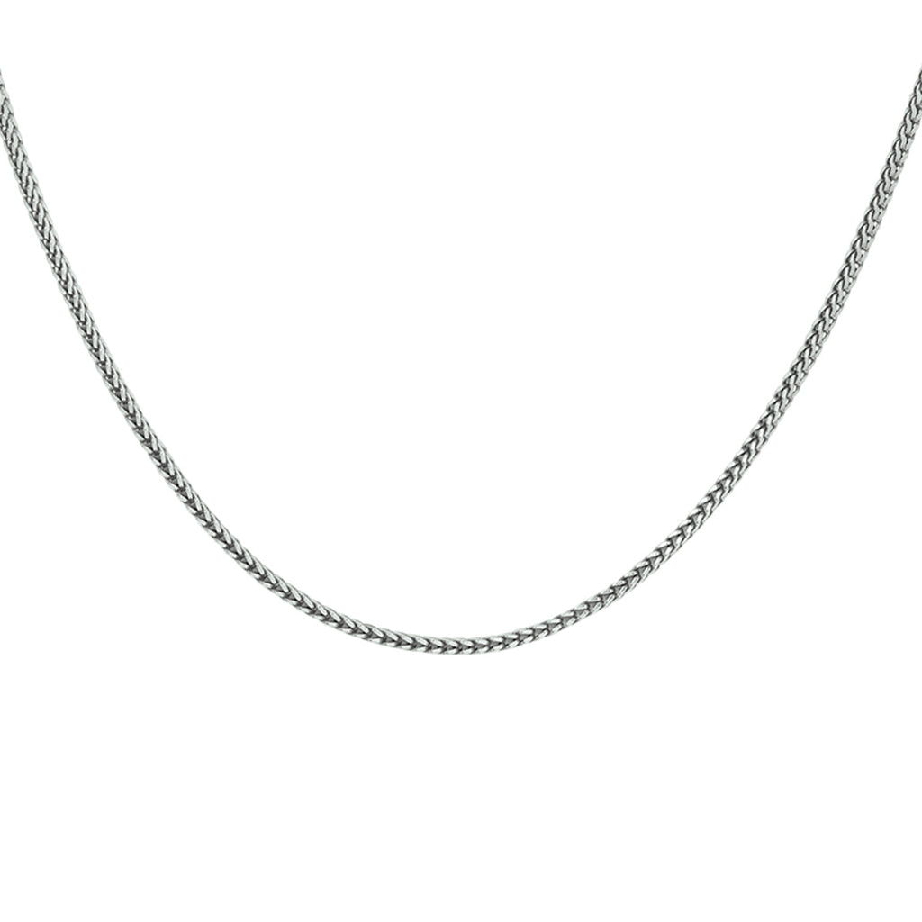 Collier oxi vossestaart 1,6 mm zilver geoxideerd