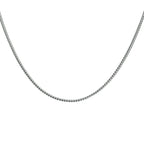 Collier oxi vossestaart 1,6 mm zilver geoxideerd