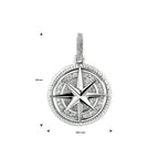 Hanger oxi ster zilver geoxideerd