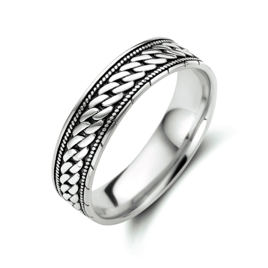 Ring oxi zilver geoxideerd