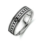 Ring oxi zilver geoxideerd