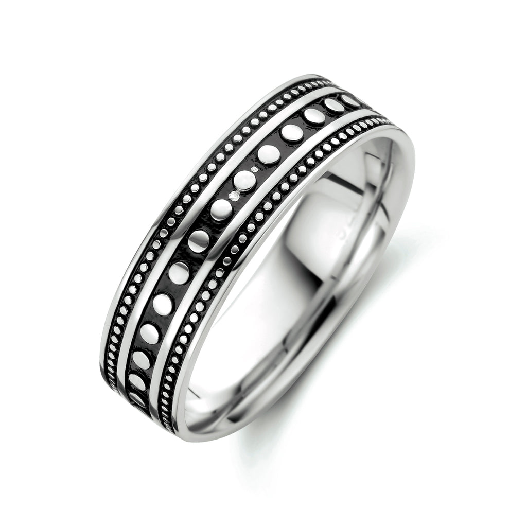 Ring oxi zilver geoxideerd