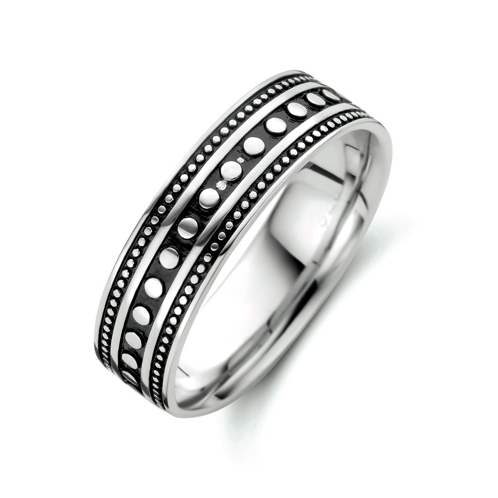 Ring oxi zilver geoxideerd