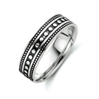 Ring oxi zilver geoxideerd