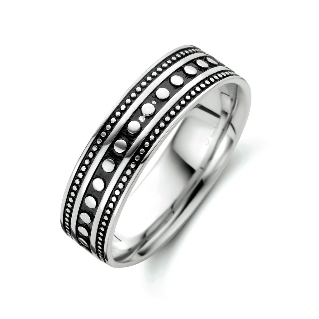 Ring oxi zilver geoxideerd