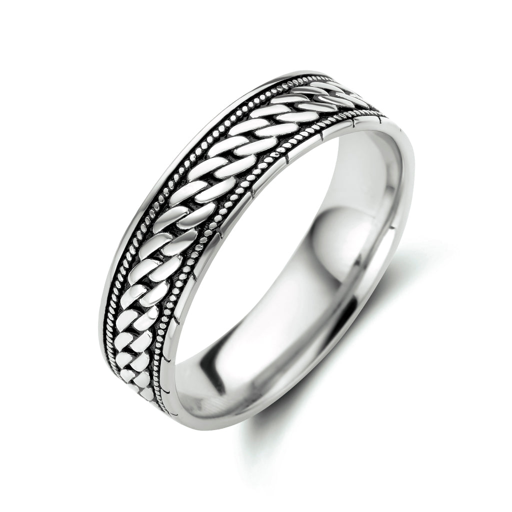 Ring oxi zilver geoxideerd