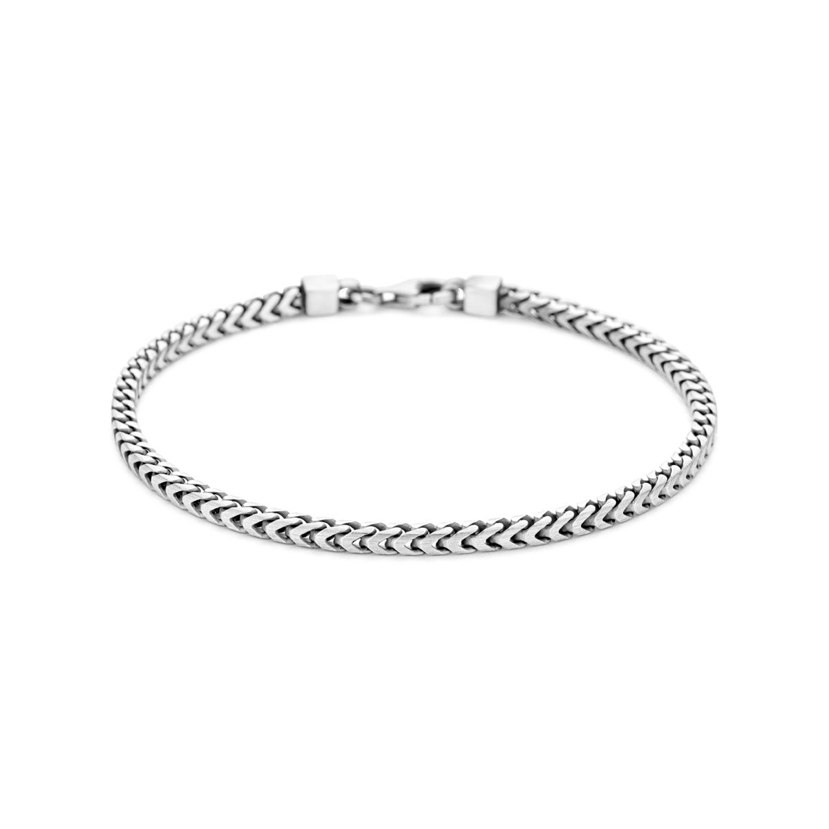 Armband oxi 3,0 mm zilver geoxideerd