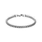 Armband oxi 4,0 mm zilver geoxideerd