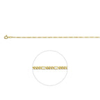 Fußkettchen Figaro 1,9 mm 14K Gelbgold