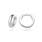 Klapoorringen 3 mm bol zilver gerhodineerd