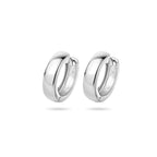 Klapoorringen 4 mm bol zilver gerhodineerd