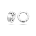 Klapoorringen 4 mm vlak zilver gerhodineerd