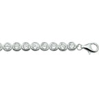 Tennisarmband zirkonia 5,2 mm zilver gerhodineerd