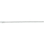 Collier jasseron 2,6 mm zilver gerhodineerd