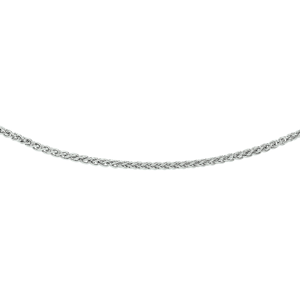 Collier vossestaart 1,7 mm zilver gerhodineerd