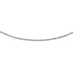 Collier vossestaart 1,7 mm zilver gerhodineerd