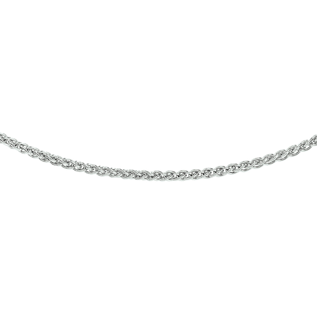 Collier vossestaart 2,1 mm zilver gerhodineerd