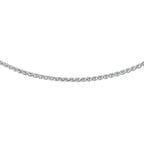Collier vossestaart 2,1 mm zilver gerhodineerd