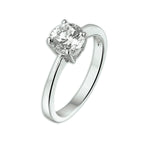Ring zirkonia zilver gerhodineerd