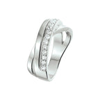 Ring zirkonia zilver gerhodineerd