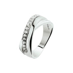 Ring zirkonia zilver gerhodineerd