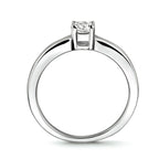 Ring zirkonia zilver gerhodineerd