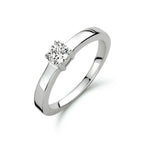 Ring zirkonia zilver gerhodineerd