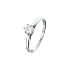Ring zirkonia zilver gerhodineerd