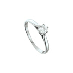 Ring zirkonia zilver gerhodineerd