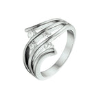 Ring zirkonia zilver gerhodineerd