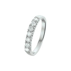 Ring zirkonia zilver gerhodineerd