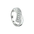 Ring zirkonia zilver gerhodineerd