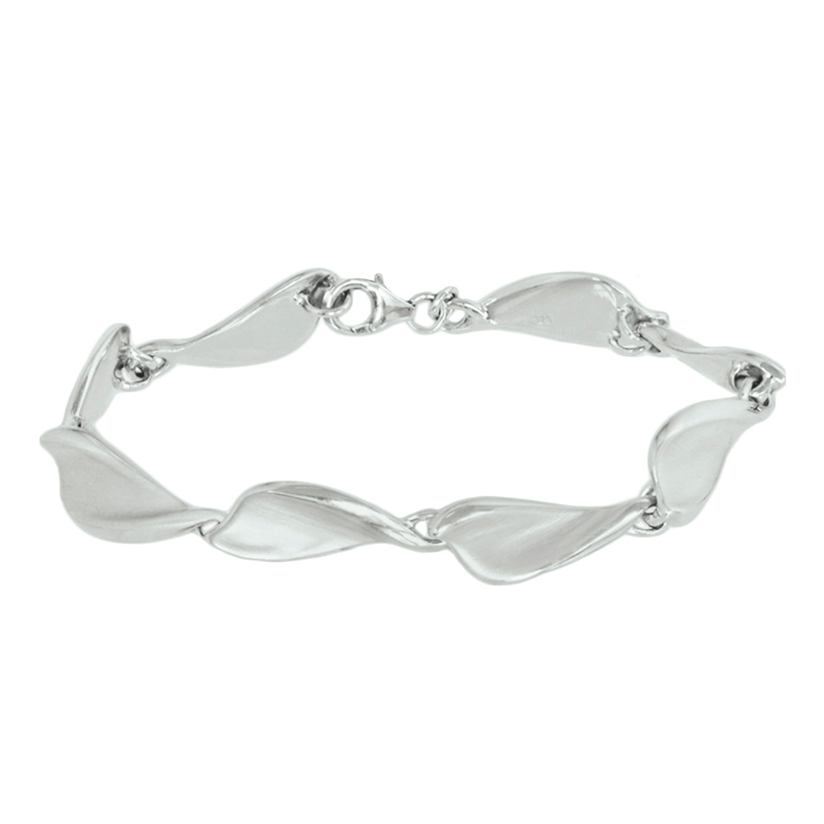 Armband choker poli/mat 9 mm 18,5 cm zilver gerhodineerd