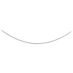 Collier omega rond 1,0 mm zilver gerhodineerd