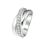 Ring zirkonia zilver gerhodineerd