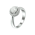 Ring zirkonia zilver gerhodineerd