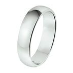 Ring a301 - 5 mm - zonder steen zilver gerhodineerd