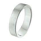 Ring a305 - 5 mm - zonder steen zilver gerhodineerd