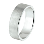 Ring a110 - 6 mm - zonder cz zilver gerhodineerd