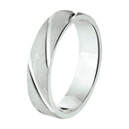 Ring a102 - 5 mm - zonder cz zilver gerhodineerd
