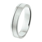 Ring a101 - 4,5 mm - zonder cz zilver gerhodineerd