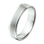 Ring a103 - 5 mm - zonder cz zilver gerhodineerd