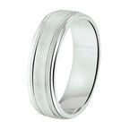 Ring a108 - 6 mm - zonder cz zilver gerhodineerd