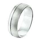 Ring a112 - 7 mm - zonder cz zilver gerhodineerd
