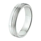 Ring a104/a302 - 5 mm - zonder steen zilver gerhodineerd